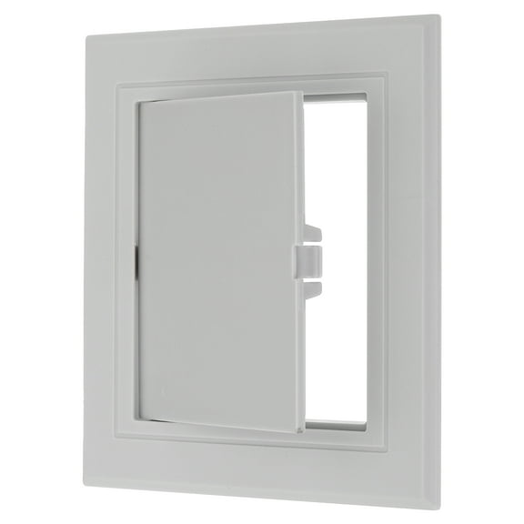 5x5 inch(125x125mm) Removable Hinged Access Panel, ABS Plumbing Access Doors Easy Wall Hole Cover, Grey