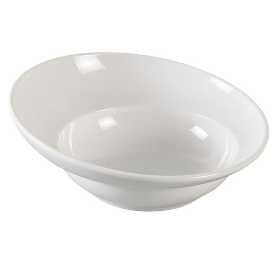 Venice, Sheer Salad Bowl, 86 Oz., 14", Melamine, White,Pack of 3