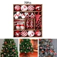 thumbnail image 2 of Juego de 70 adornos de bolas de Navidad, adornos colgantes para de Navidad, gotas colgantes de decoración navideña para festival, corona, porche Estilo C, 2 of 8