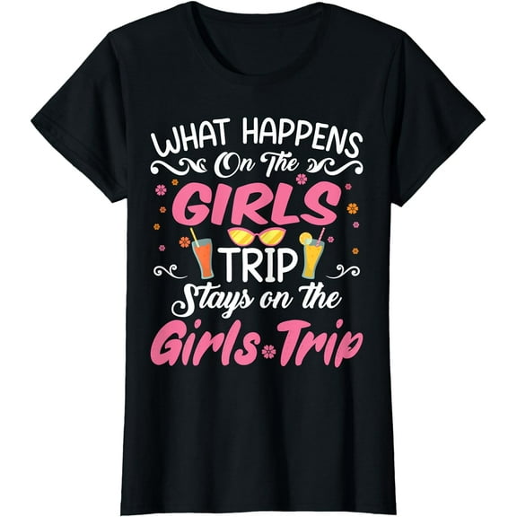 Womens Girls Trip Funny Girls Vacation Holidays Weekend Trip T-Shirt