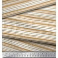 thumbnail image 2 of Soimoi Velvet Fabric Horizontal Stripe Print Fabric by The Yard 58 Inch Wide, 2 of 3
