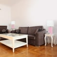 thumbnail image 2 of Elegant Designs 2 Pack Modern Leather Table Lamps with White Fabric Shades, 2 of 5