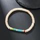 thumbnail image 1 of Xiao Hua Pulsera elástica vintage bohemia con cuentas de madera hecha a mano, pulsera de equilibrio con protección curativa para mujeres y hombres, estilo M, 1 of 5