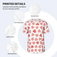thumbnail image 4 of Daiia Pink Hearts1 Mens Baseball Jersey Button Down Shirts Short Sleeve Sports Uniforms-4X-Large, 4 of 9