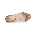 thumbnail image 4 of BLISSFUL STEP Women's Shoes Solid Color Open Toe Block High Heels Summer Sandals Pink Red 11, 4 of 7