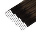 thumbnail image 2 of YoungSee Ruban dans Extensions de Cheveux Humains Brun Ruban dans Extensions Cheveux Humains Brun Foncé Ruban Invisible dans Extensions Ombre Humain, 2 of 9