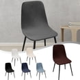 thumbnail image 4 of Stylish Chair Cover Keep Your Chairs Looking New Silver Fox Velvet Material, 4 of 7