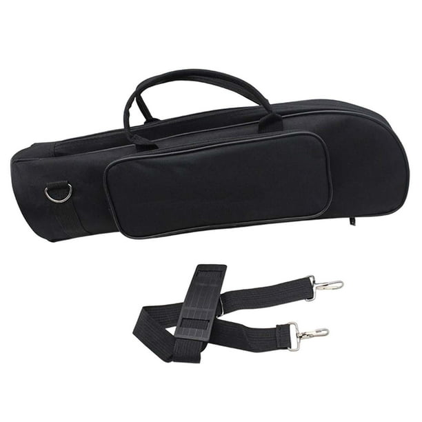 Estuche de transporte para trompeta , correa de hombro , instrumento de latón resistente al desgaste, bolsa de almacenamiento Hugo caja de almacenamiento de trompeta