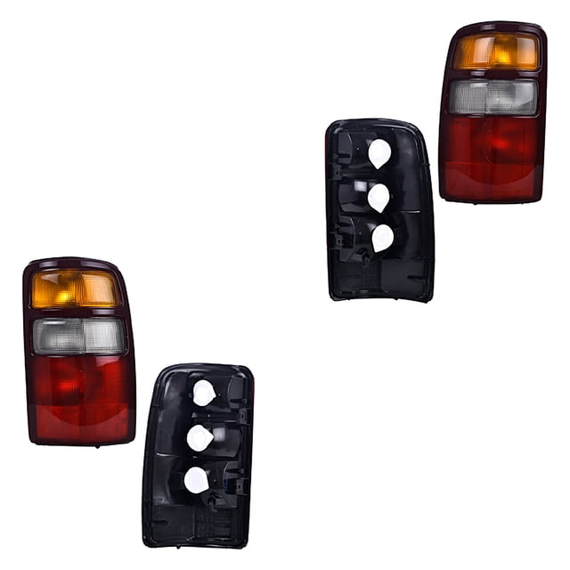Par de Calaveras DEPO 2000 A 2006 Chevrolet Filo rojo Sin foco