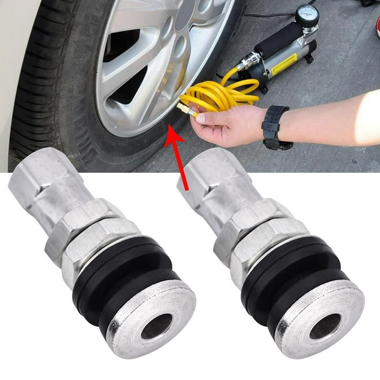 EECOO Tire Valve Short Stems 10pcs TR161 Metal Car Truck