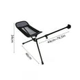 thumbnail image 2 of Universal Camping Chair Footrest, Folding Attachable Leg Rest Recliner Lazy Telescopic Accessories for Outdoor Gardening Fishing Beach Hiking (Gray), 2 of 7