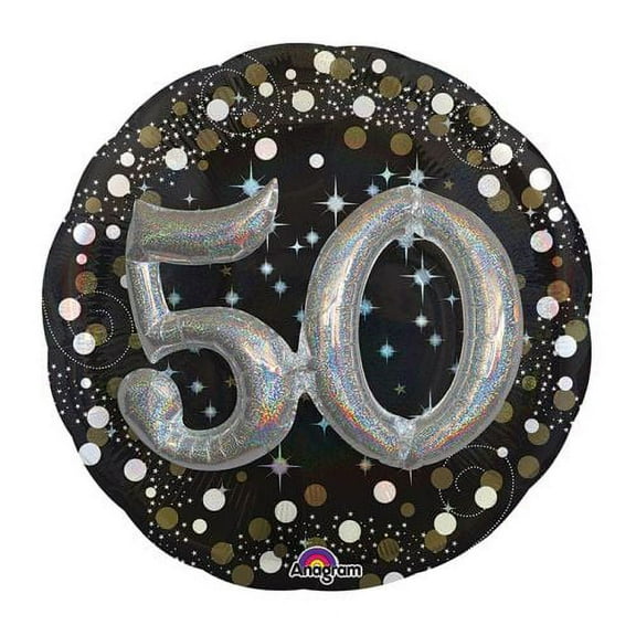 Burton & Burton 32" 50 Sparkling Bday Balloon