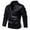Black, variant on JHLZHS Brown Leather Jacket Male Autumn and Winter Solid Color Leather Jacket Trendy Cool Style Pu Pleated Striped Leather Jacket Mens Work Jacket 586