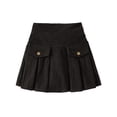 thumbnail image 5 of THDHVS Uniform Skirts for Girls,Corduroy Pleated Skirt with Pockets High Waist Textured Fabric Preppy School Style Skirt for Fall and Winter Fashion,Pleated Skirt, 5 of 7