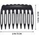 thumbnail image 3 of 24 Pieces Small Hair Side Combs Plastic French Teeth Hair Combs Hair Clip Comb DIY Bridal Wedding Veil Comb for Fine Hair and Most Hairstyles Black and Clear 24 Pieces Small Hair Side Combs, 3 of 5