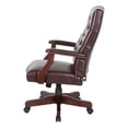 thumbnail image 4 of Jamestown Oxblood Red Vinyl Traditional Executive Chair with Padded Arms, 4 of 8