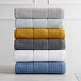 thumbnail image 2 of Market & Place 100% Cotton Waffle Weave 4-Piece Bath Towel Set, Mustard Yellow, 2 of 6