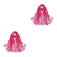 thumbnail image 2 of Enqiretly Stylish Summer Scarves Soft And Comfortable To Wear All Day Convenient rose red 2Set, 2 of 6