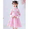 thumbnail image 5 of Youmylove Dresses For Girls Toddler Kids Baby Girls Children Fairy Hanfu Dresses For Chinese Calendar New Year Lined Warm Princess Dresses Embroidery Tang Suit Performance s, 5 of 9