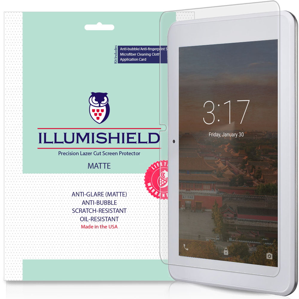 2x iLLumiShield Matte Anti-Glare Screen Protector for Insignia Flex 8 16GB 
