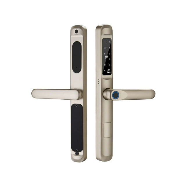 Waterproof Fingerprint Electronic Digital Smart Door Lock RFID Card Code Keyless Lock For Aluminum/sliding Door ,Easy Installation