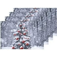 thumbnail image 5 of EREHome Pin de Noël Set de Support de Plaque de Set de 4, Tapis de Table Protecteur 12x18 Pouces, 5 of 5