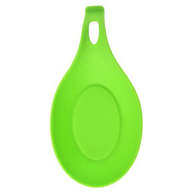 Moyic Soporte para cuchara, bandeja para cuchara, vajilla, , estante para cucharas, suavidad multicolor, lavable, restaurante, sin olor, Cocina y Comedor Verde