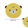 thumbnail image 2 of Unique Bargains 1 Pc Coaster Heat Insulation Mat Drink Coaster Yellow Cotton rope, 2 of 5
