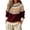 Pink, variant on Fair Isle Sweater Women Vintage Crewneck Long Sleeve Pullover Tops Fall Winter Soft Casual Holiday Streewear