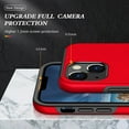 thumbnail image 5 of Nalacover Dual-Layers Case for iPhone 14 Pro, Heavy Duty Rugged PC Soft TPU Shockproof Protective Cover with Magnetic Rotated Ring Holder Kickstand Bracket Lens Protection Case,Red, 5 of 7