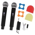 thumbnail image 2 of Micrófono VHF Inalámbrico, 2 Piezas Professional de Karaoke Karaoke Micrófono USB Recargable Hifi Cancelando Interferencia Resistente A Los Altavoces, 2 of 7
