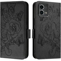 Case for Moto G Stylus 5G 2024, Moto G Stylus 5G 2024 Wallet Case with Card Holder Slots Kickstand Magnetic [RFID Blocking] Leather Flip Shockproof Case for Moto G Stylus 5G 2024 Black MG