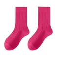 thumbnail image 2 of Tittly Cotton Socks Crew Socks for Women Socks For Women Autumn Mid Calf Socks Colorful Stockings Advanced Cute Socks Stockings for Women Crew Socks Pink One Size, 2 of 4