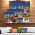 thumbnail image 3 of Montreal at Dusk Panorama - Landscape Canvas Art Print, 3 of 4