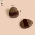 thumbnail image 1 of Velvet Leather Thumb Powder Puff - 6 Pack, Water-Activated, Chocolate Biscuit Shape, 1 of 1