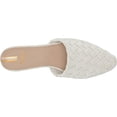 thumbnail image 5 of Sam Edelman Page Bright White Slip On Pointed Toe Block Heel Woven Fashion Mules (Bright White, 9.5), 5 of 6