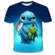 thumbnail image 1 of Stitch T-Shirts Disney Cartoon Anime Colorful 3D Print Streetwear Men Women Fashion Oversized T Shirt Kids Boys Girls Tees Tops4XL Gao Jinjia LED, 1 of 2