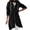 Black, variant on Hoodies for Women KONBECA Women's Solid Color Zip up Hoodie, Long Irregular Hem Long Coat, Plus Size Winter Warm Sweatshirts Jackets Hoodies Outerwear with Pockets