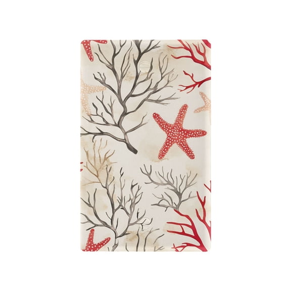 Yayeee Blank Wall Plate Cover 1-Gang 4.5"x2.7" Home Unused Decorative Outlet, Light Starfish