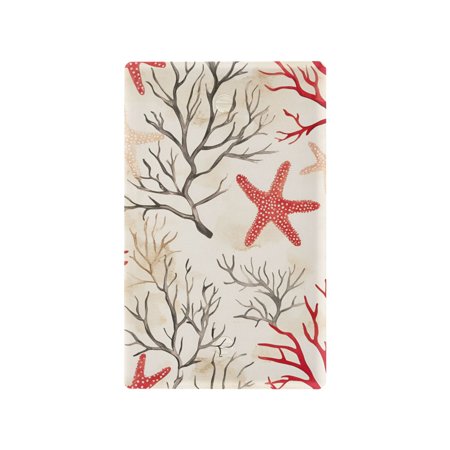 Yayeee Blank Wall Plate Cover 1-Gang 4.5"x2.7" Home Unused Decorative Outlet, Light Starfish