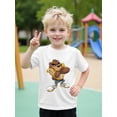 thumbnail image 1 of T-Shirt Graphique Ours Rugby pour Garçons - Coton Doux à Manches Courtes, Orange Vif, Décontracté, Col Rond, Léger et Confortable pour Tous les Jours / Style Décontracté d'Été / Coton, 1 of 7