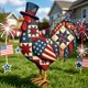 thumbnail image 5 of Metal Rooster Porch Decor Statues Decor Hand Crafts Ornament, 5 of 7