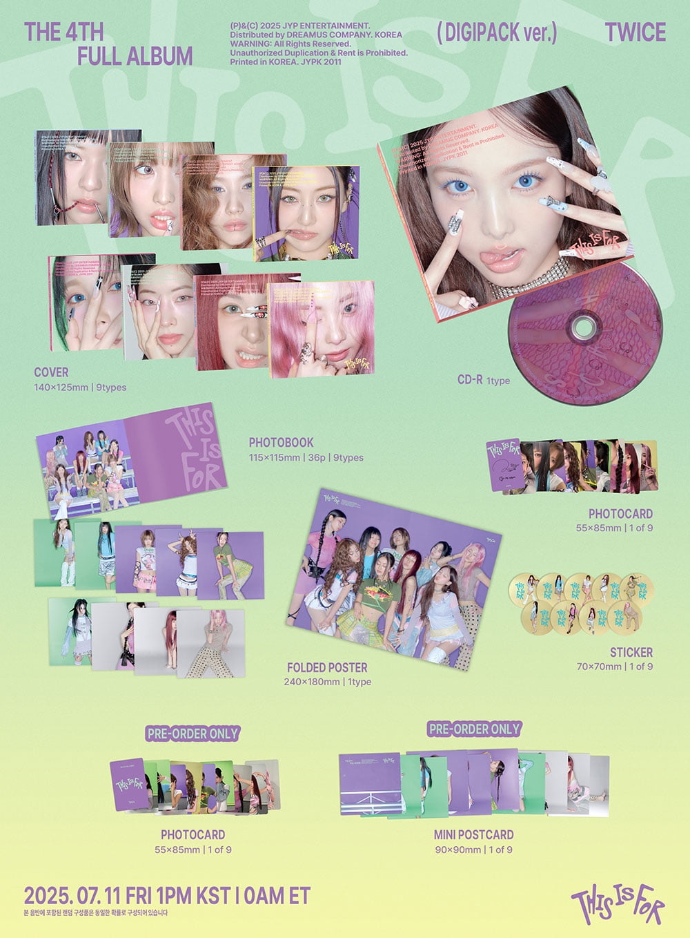 TWICE - [THIS IS FOR] 4th Album POLAROID FOR Version - Walmart.com