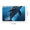 thumbnail image 3 of Uemuo Ice Blue Ocean Cute Dolphin Printed Door Mat Indoor Doormat 16"x24",Front Back Door Mats Non Slip Entrance Rugs,Inside Doormats for Entryway, 3 of 9