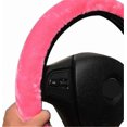 thumbnail image 4 of 3Pcs Winter Warm Plush Steering Wheel Cover Handbrake Cover Gear Shift Cover Car Accessory,Pink, 4 of 4