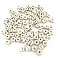 thumbnail image 2 of JeashCHAT 100Pcs Mixed Wooden Square Bead Letter Loose Spacer Beads, 2 of 4