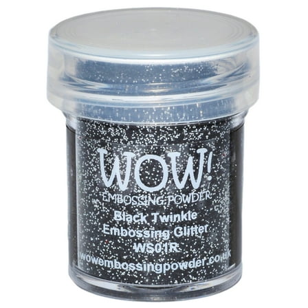 WOW! Embossing Powder 15ml-Black Twinkle