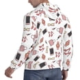 thumbnail image 3 of KLL Fashion Print Mens Hoodie Long Sleeve Casual Pullover Hooded Sweatshirt Fashion Drawstring Hoodies with Pocket-Small, 3 of 6