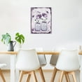 thumbnail image 4 of Purple and White Floral Wall Art Vintage Farmhouse Flower Canvas Poster Butterfly Dasiy Flower Vertical Unframed Prints Wall Decor for Bathroom Living Room Bedroom Kitchen Office,12Wx16L inch, 4 of 6