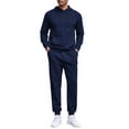 thumbnail image 6 of COOFANDY Men's Tracksuits 2 Pieces Waffle Hoodies Sweatsuit Sets Sports Jogging Suit Set, 6 of 10